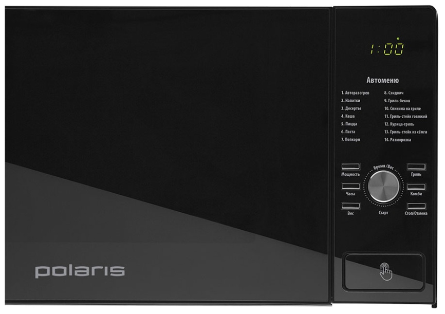 Микроволновая печь - СВЧ Polaris PMO 2303DG RUS, чёрный фото 4