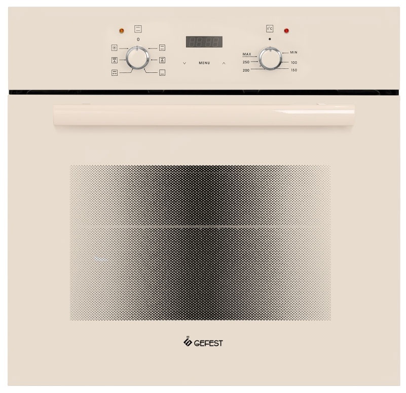 Электрический духовой шкаф Gefest ЭДВ ДА 622-02 В1 59 см, 55 л гриль конвекция, кремовый фото 1