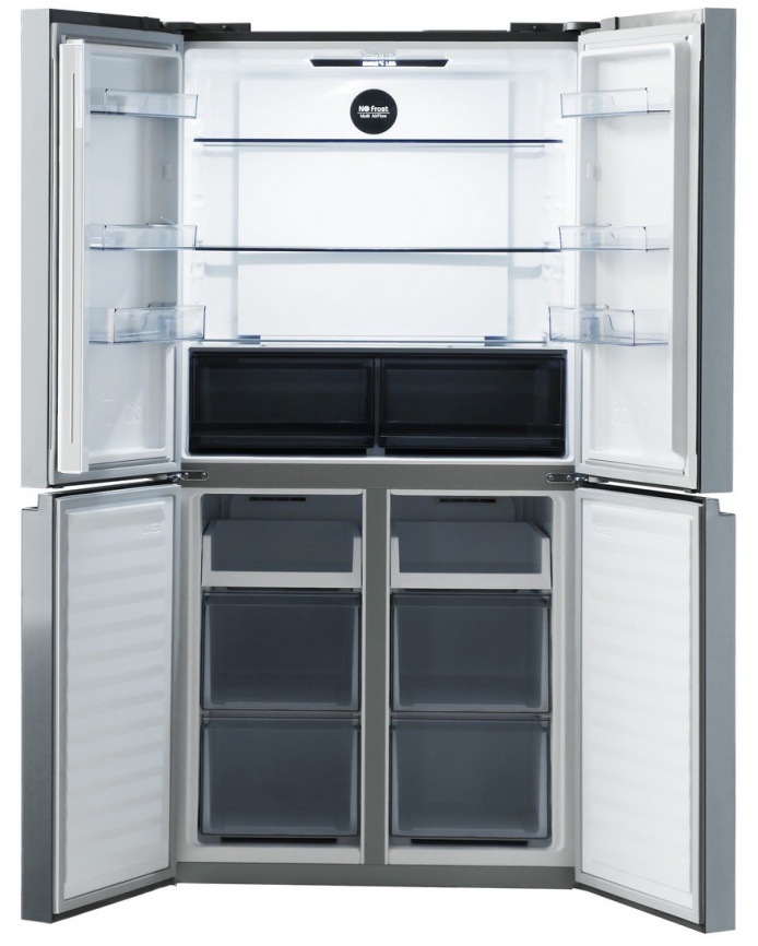 Многокамерный холодильник Centek CT-1745 NF Red Glass No frost, красный фото 2
