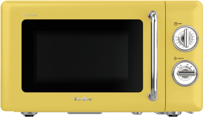 Микроволновая печь - СВЧ Tesler Микроволновая печь - СВЧ Tesler MM-2045 6 уровней мощности, 700 Вт, желтый фото 2