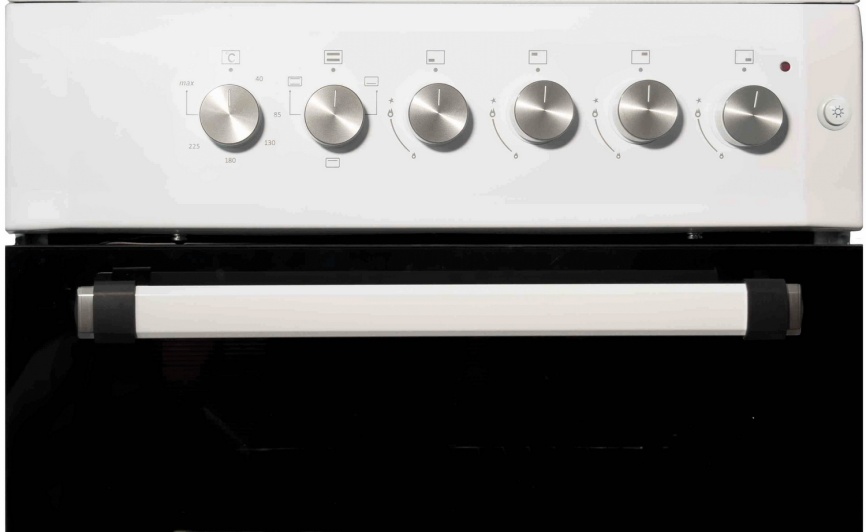 Комбинированная плита Flama FK 1426 W 60 см, 4 конфорки, белый фото 4