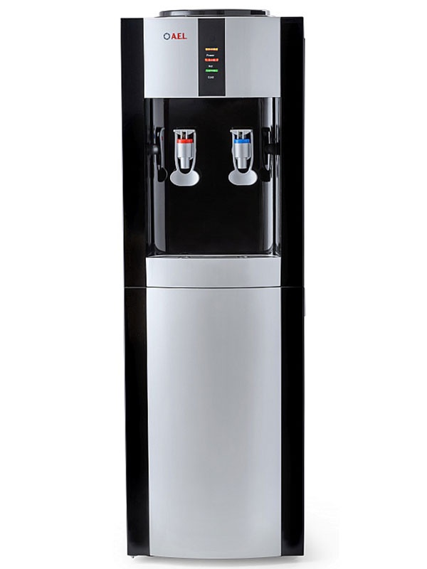 Кулер для воды напольный AEL LD-AEL-47c black/silver с шкафчиком фото 5