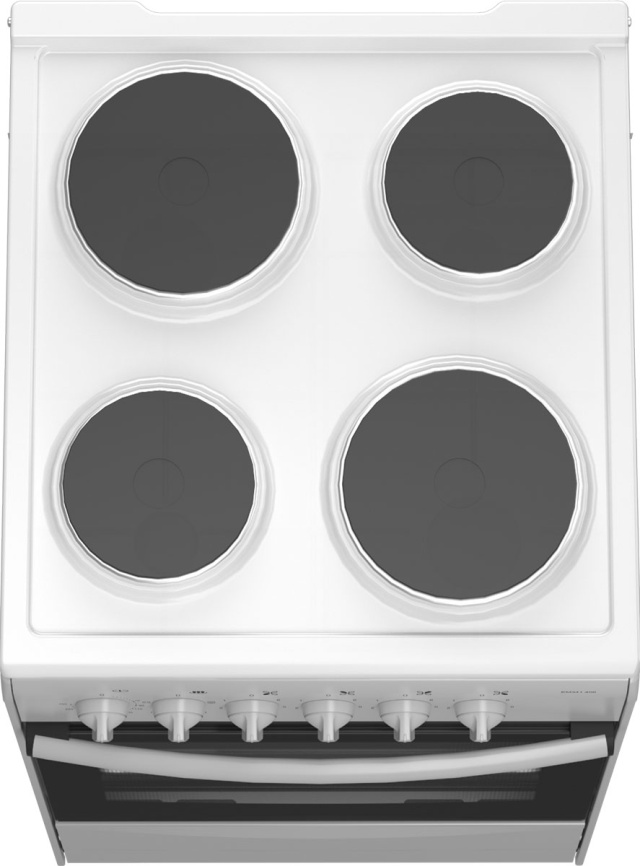 Электроплита Darina B EM 341 406 W 50 см, 4 конфорки, белый фото 4