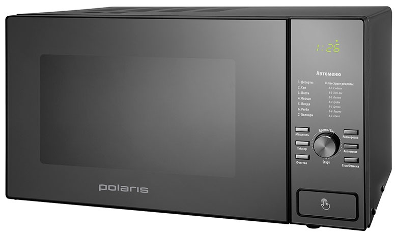 Микроволновая печь - СВЧ Polaris PMO 2303D RUS, чёрный фото 7