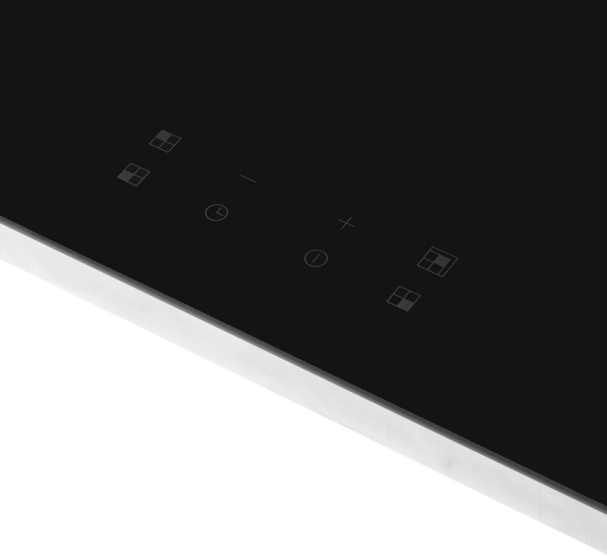 Электрическая варочная панель De luxe 595204.03эвс 59 см, 4 конфорки стеклокерамика, черный фото 4