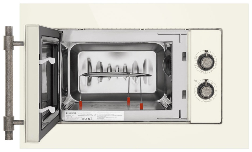 Встраиваемая микроволновая печь СВЧ Maunfeld Встраиваемая микроволновая печь СВЧ Maunfeld JBMO.20.5GRIB 20л, бежевый фото 9