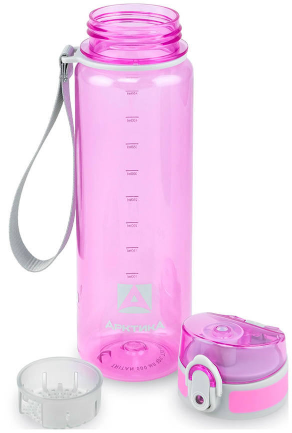 Бутылка тритановая Арктика 500 мл лавандовая прозрачная, с ситечком (арт. 720-500) фото 4