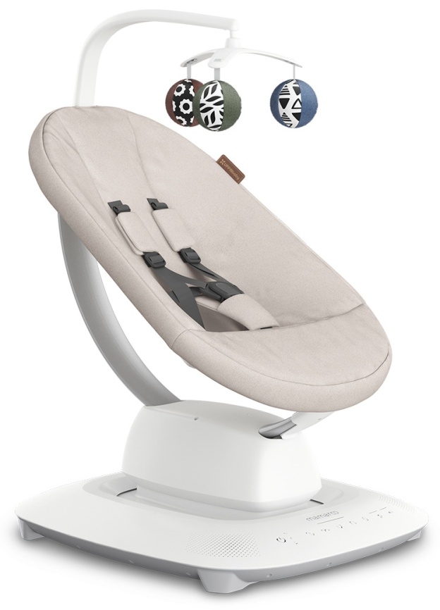 Шезлонг для новорожденных UPPAbaby (4moms) Mamaroo Charlie - Sand Melange (2001-MRO-EU-CHR) фото 2