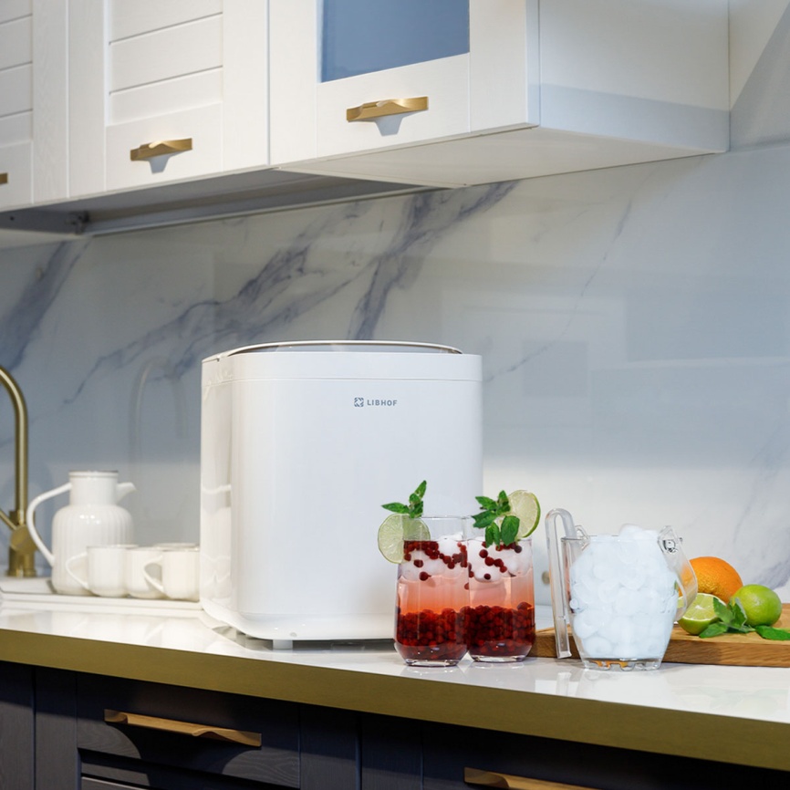 Льдогенератор Libhof Льдогенератор компрессорный Libhof IM-215 150 Вт, 1,5л, белый фото 7