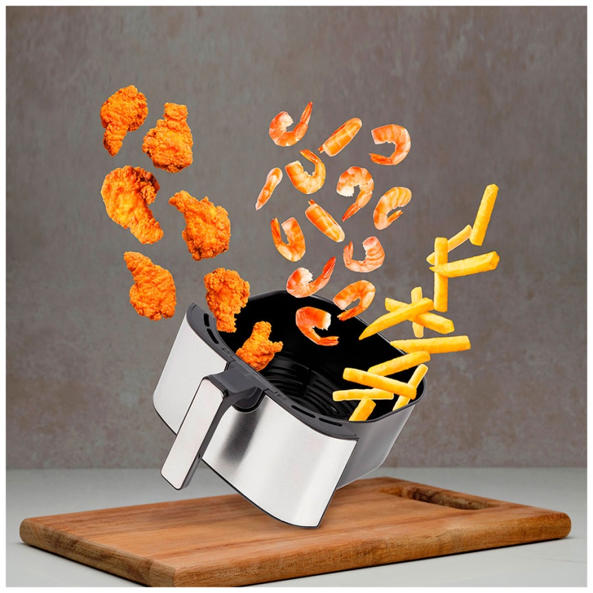 Аэрофритюрница Clatronic FR 3782 H, дисплей, объем 5 литров, черный фото 4