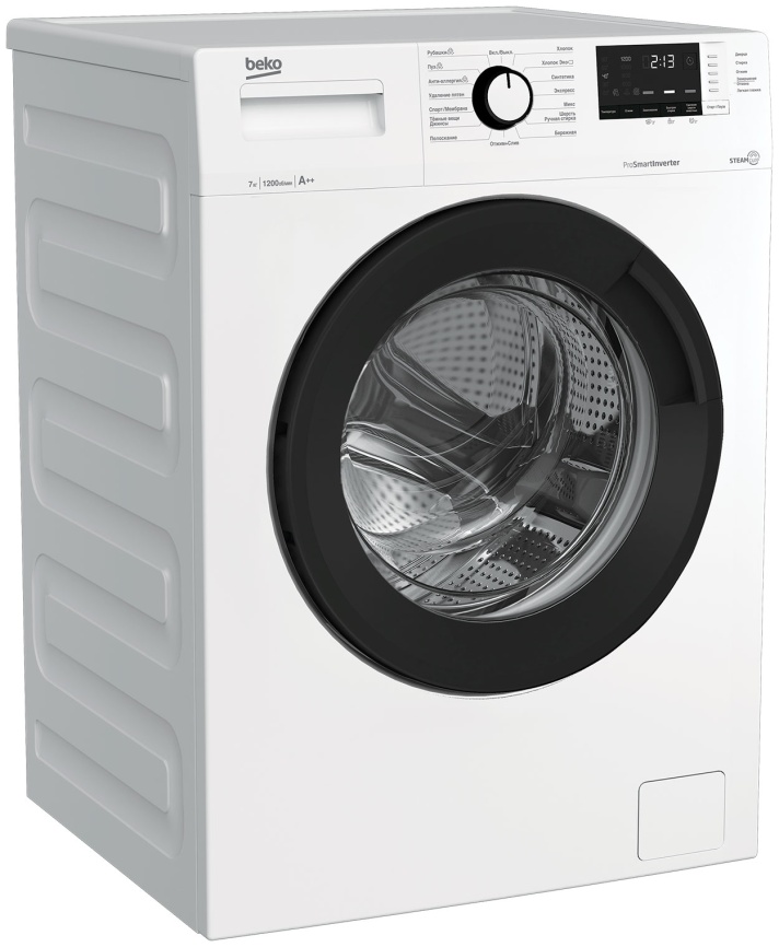Стиральная машина Beko WSRE7612XAWI 7 кг, белый фото 2