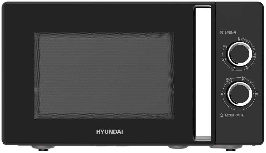 Микроволновая печь - СВЧ Hyundai HYM-M2012 (23л., 800Вт, черный/хром) фото 2