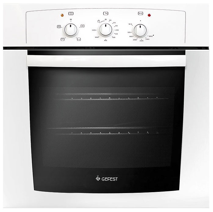 Газовый духовой шкаф Gefest ДГЭ 601-01 59 см, 52 л гриль, белый фото 1