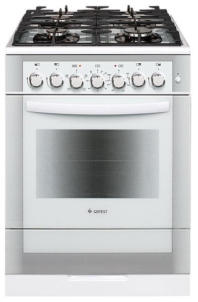Комбинированная плита Gefest ПГЭ 6502-02 0042 60 см, 52 л, 4 конфорки, белый фото 1