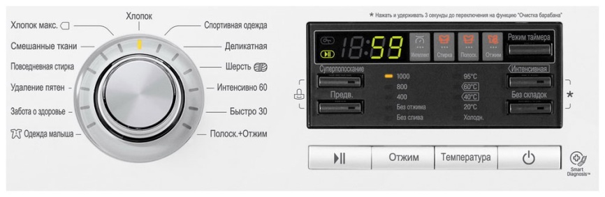 Стиральная машина LG F10B8LD7 5 кг, белый фото 6