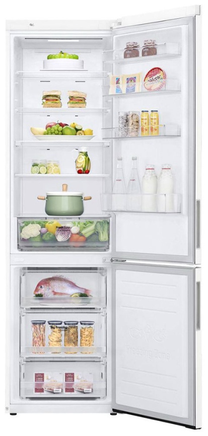 Двухкамерный холодильник LG GA-B 509 CQSL No frost, белый фото 2