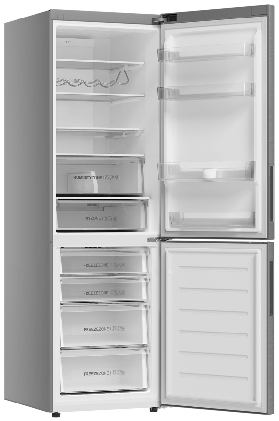 Двухкамерный холодильник Haier C4F637CXRGU1 No frost, серебристый фото 7